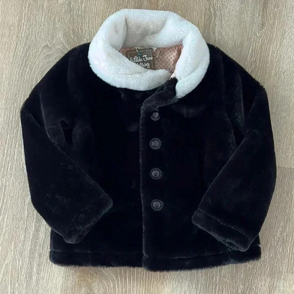 Matilda Jane Just Imagine Artis black Faux Fur Coat girls Size‎ 6 new with tags - Picture 2 of 9